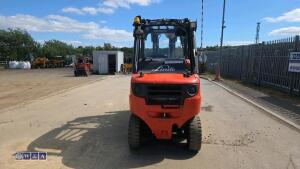 2012 LINDE H35T gas forklift (s/n H2X393C03139) with duplex mast & side-shift - 4