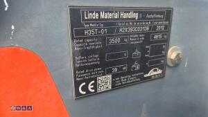2012 LINDE H35T gas forklift (s/n H2X393C03139) with duplex mast & side-shift - 18