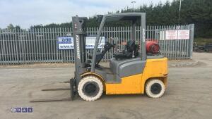 2016 JUNGHEINRICH TFG425 gas forklift (9960)(s/n FN522879) with triple mast & side-shift - 2