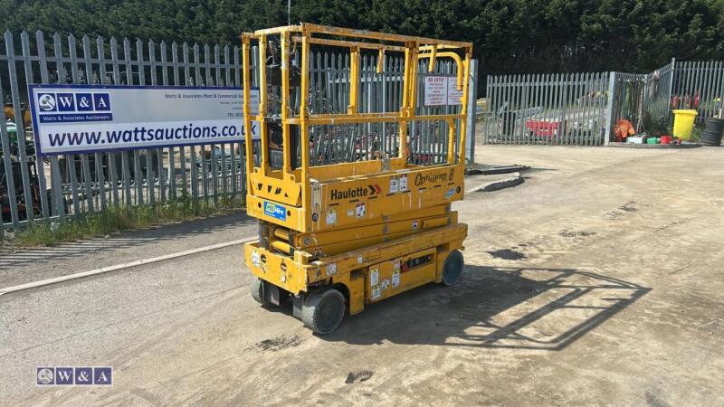 2014 HAULOTTE OPTIMUM 8 battery driven scissor lift (s/n CE803919)