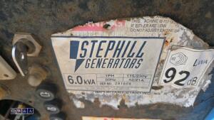 STEPHILL SSD6000 6kva diesel dual volt generator spares - 12