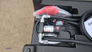 DTK 240ltr plastic fuel tank with 12v pump and delivery hose (unused) - 10