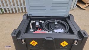 DTK 480ltr plastic fuel tank with 12v pump and delivery hose (unused) - 9