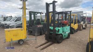 MITSUBISHI 1.5t gas forklift truck with duplex mast (inoperable)
