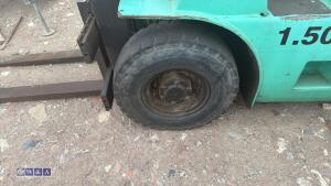 MITSUBISHI 1.5t gas forklift truck with duplex mast (inoperable) - 9