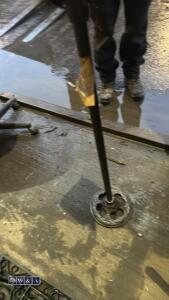 Metal lantern on stand - 5