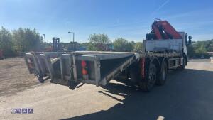 Iveco stralis 310 cheese wedge flat bed c/w pm crane - 5