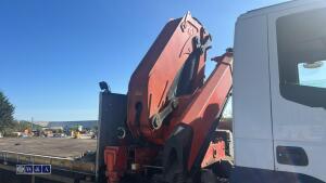Iveco stralis 310 cheese wedge flat bed c/w pm crane - 16