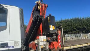 Iveco stralis 310 cheese wedge flat bed c/w pm crane - 17