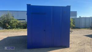 Blue containerised toilets - 2
