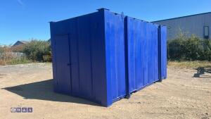 Blue containerised toilets - 3