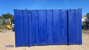 Blue containerised toilets - 6