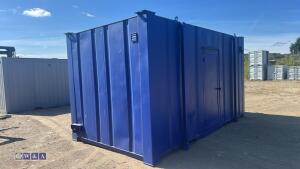 Blue containerised toilets - 7