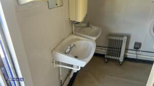 Blue containerised toilets - 9