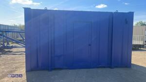 Blue containerised toilets - 11