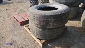 2 x SUPER SINGLE tyres (385/65R 225)