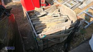 Crate of Yorkshire stone roofing slates - 3