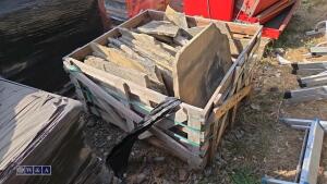 Crate of Yorkshire stone roofing slates - 4