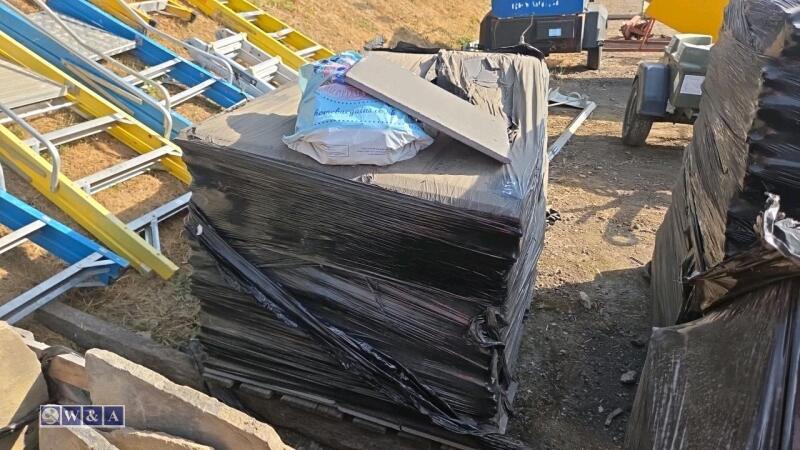 Pallet of roof tiles