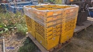 Quantity of heavy duty stacking boxes (approx 30)