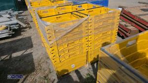Quantity of heavy duty stacking boxes (approx 30)