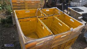 Quantity of heavy duty stacking boxes (approx 30) - 4