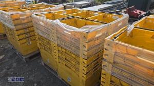 Quantity of heavy duty stacking boxes (approx 30)