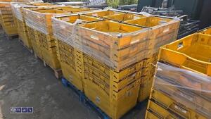 Quantity of heavy duty stacking boxes (approx 30)