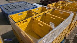Quantity of heavy duty stacking boxes (approx 30) - 4