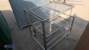 Wheeled metal trolley - 3