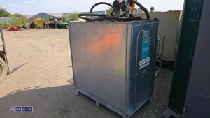 1000ltr uni tank c/w electric pump & delivery hose