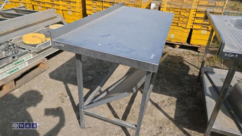 Stainless steel work table