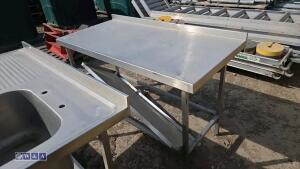 Stainless steel work table - 4