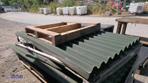 Quantity of fibre roofing sheets - 3
