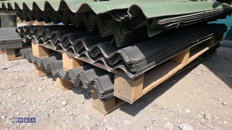 Quantity of fibre roofing sheets