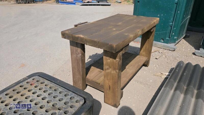 Wooden workbench & joiners vice