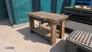 Wooden workbench & joiners vice - 2