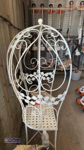 Metal cage seat (white) - 3