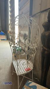 Metal cage seat (white) - 4
