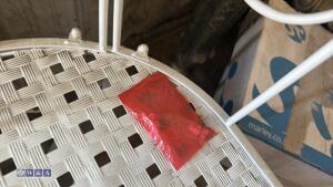 Metal cage seat (white) - 5