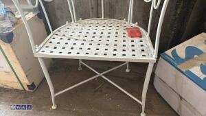 Metal cage seat (white) - 6