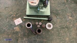 METASERV 240v mounting press c/w attachments - 3