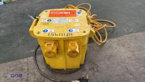 5kva transformer c/w 110v extension cable - 2