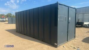 20ft grey container site store