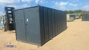 20ft grey container site store - 3