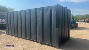 20ft grey container site store - 5