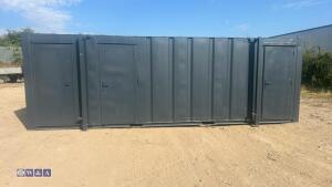 Grey toilet/shower container - 2