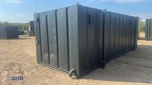 Grey toilet/shower container - 5