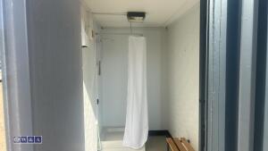 Grey toilet/shower container - 10