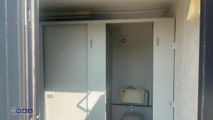 Grey toilet/shower container - 17